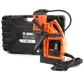 Mașină de găurit cu talpă magnetică 1480W MAR-POL M79221 – forță 11500N, mandrină cu cheie, con Morse, valiză transport - Img 7
