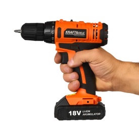 Mașină de găurit și înșurubat cu acumulator Li-Ion 18V KraftDele KD1572, 2 viteze, 30 Nm, mandrină 10 mm, LED - Img 5