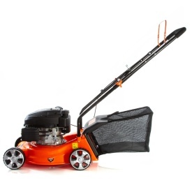 Mașină de tuns gazon pe benzină DEMON 40 cm cu coș colector, carcasă compozit și reglaj înălțime, model M88099 - Img 6