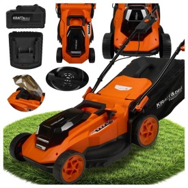 Mașină de tuns iarba cu acumulator KraftDele KD5411, 40V, lățime tăiere 38 cm, coș 50L, reglaj 25-75 mm - Img 2