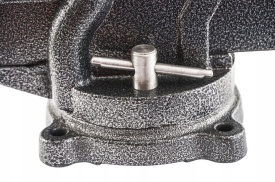 Menghină de banc rotativă cu nicovală 125 mm MaxRom, corp din fontă, pentru atelier mecanic și lucrări de fixare precise - Img 8
