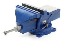 Menghină rotativă de banc KraftDele KD1100, 75 mm, din oțel, cu nicovală integrată pentru atelier și lucrări de prindere - Img 4