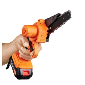 Mini fierăstrău cu lanț cu acumulator KraftDele KD10626, 6 inch, 21V, 2 baterii, valiză transport - Img 5