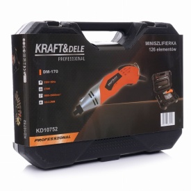 Mini polizor multifuncțional KraftDele 270W cu set 126 accesorii pentru șlefuire, gravare, găurire și lustruire KD10752 - Img 10