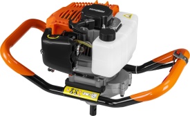 Motoburghiu de pământ pe benzină KraftDele KD5217, 52 cm³, 4,9 kW, 2 timpi, pentru găuri în sol, stâlpi, garduri și fundații - Img 2