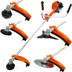Motocoasă pe benzină MaxRom BC530B cu sistem anti-vibrații, 52 cc, 2,5 CP, ham inclus și accesorii pentru tuns iarbă și vegetație densă - Img 11