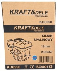 Motor termic pe benzină KraftDele KD6550, 7 CP, 210 cmc, arbore orizontal 19 mm, 4 timpi pentru utilaje și echipamente - Img 11