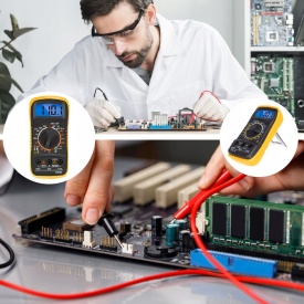Multimetru digital True RMS MaxRom V86285, cu autorange, măsurare tensiune, curent, rezistență, capacitate, frecvență și temperatură - Img 7