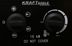 Nagrzewnica electrică industrială KraftDele KD11726, 15 kW, cu termostat, alimentare 380-400 V, pentru încălzire eficientă - Img 10