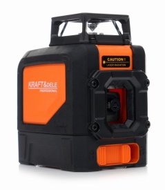 Nivelă laser cu linii în cruce KraftDele KD10308 – Fascicul Verde (vizibilitate sporită), Autonivelare 4°, Distanță 30m, Suport și Husă incluse