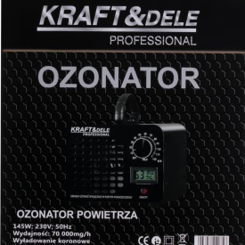 Ozonator de aer KraftDele KD5357, 145W, 70000 mg/h, cu filtru și temporizator pentru dezinfecția spațiilor și vehiculelor - Img 12
