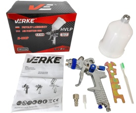 Pistol de vopsit pneumatic HVLP VERKE H-888P, duză 1,5 mm, rezervor 600 ml, pentru lucrări de vopsire precise și uniforme - Img 11