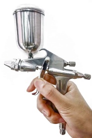 Pistol de vopsit pneumatic HVLP VERKE K-3, duză 0,5 mm, rezervor 200 ml, pentru finisaje și retușuri precise - Img 8