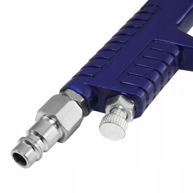 Pistol de vopsit pneumatic HVLP VERKE PREMIUM LINE cu 2 duze 1,4 mm și 1,7 mm, rezervor 600 ml - Img 7