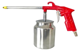 Pistol pneumatic de curățare și întreținere VERKE V81271, cu rezervor 650 ml și duză lungă pentru zone greu accesibile - Img 5
