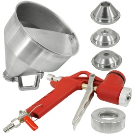Pistol pneumatic pentru tencuit și zugrăvit VERKE 5L din aluminiu, cu duze interschimbabile 4/6/8 mm - Img 2