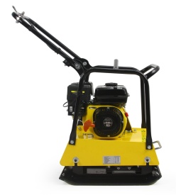 Placă compactoare 120kg MAR-POL M79517 – 6.5 CP, forță centrifugală 18kN, adâncime 35cm, sistem anti-vibrații, roți transport - Img 4