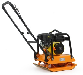 Placă compactoare 90kg MAR-POL M79514 – 6.5 CP, forță centrifugală 15kN, adâncime 30cm, motor OHV, roți demontabile, mâner pliabil - Img 5