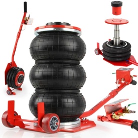 Pod pneumatic tip pernă Mar-Pol 3,5T cu adaptor înalt, ridicare până la 51 cm, pentru atelier și vulcanizare