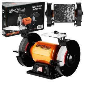 Polizor de banc KraftDele KD565, 1700W, 150x20x12,7 mm, cu 2 pietre de polizare pentru ascuțire, curățare și finisare - Img 2