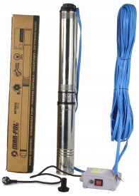Pompa submersibilă de adâncime Mar-Pol 4QJD 0,75 kW cu control box, cablu 35 m, 63 m înălțime de refulare - Img 3