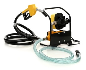 Pompa transfer motorină și kerosen KraftDele KD1163, 600W, 230V, cu contor, distribuitor combustibil portabil - Img 5