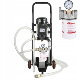 Pompă transfer ulei motor și motorină 230V BJC M79928A – 1100W, debit 50l/min, cu manometru, filtru Gilbarco și furtunuri incluse