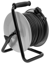 Prelungitor electric pe tambur din oțel 40 m, 4 prize, cablu cupru 3x1,5 mm², protecție termică MaxRom - Img 7
