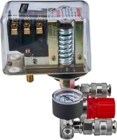 Presostat trifazat pentru compresor KraftDele KD2169 cu triplă conexiune, 2 manometre și 2 cuple rapide - Img 10