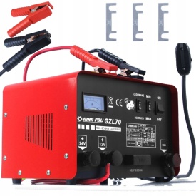 Prostownik auto Mar-Pol GZL-70 12V/24V cu funcție FAST CHARGE și asistare la pornire, control din telecomandă