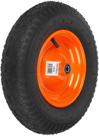 Roată pentru roabă 16 inch KraftDele KD508 cu ax și piulițe, anvelopă 4.80/4.00-8, rulare lină pentru grădină și construcții - Img 6