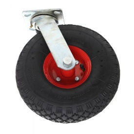 Roata pivotanta din cauciuc placa metalica carucioare 270 mm KD465 KraftDele