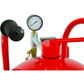 Sablator mobil cu rezervor sifon 38L VERKE, 4 duze, furtun 3 m, pentru curatare metal, garduri si piese auto - Img 8
