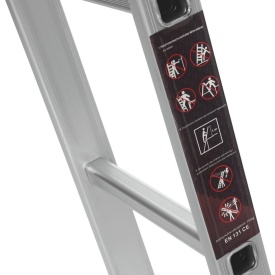 Scară multifuncțională din aluminiu KraftDele KD4071 4x4 cu platformă de lucru, înălțime maximă 460 cm - Img 8