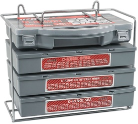 Set 900 inele O din HNBR rezistente la ulei, cu organizator de depozitare, pentru vulcanizare și etanșări auto MaxRom V06742 - Img 2