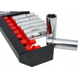 Set chei tubulare 1/4" varianta lunga 6-13mm 8 elemente VERKE V39097 – Kraft&Dele
