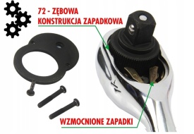 Set chei tubulare și biți Mar-Pol Professional 108 piese din oțel CrV, cu 2 clicheturi 1/2 și 1/4, în valiză - Img 2