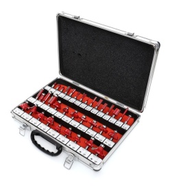 Set de 35 freze pentru lemn diferite profile KraftDele KD10280 TBC