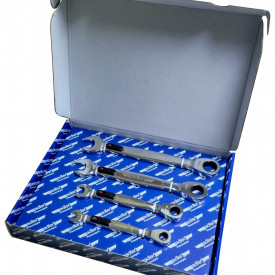 Set de chei inelare cu clichet si LED, 4 piese ADLER AD-3550.25 PROFI - Img 4
