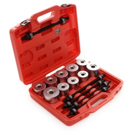 Set extractor bucșe brațe suspensie KraftDele KD10517, cu adaptoare și prese cu șurub, în valiză pentru service auto - Img 10