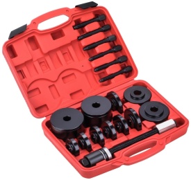 Set extractor cu șurub pentru butuci, rulmenți și bucșe KraftDele KD12517, 19 piese, cu adaptoare și valiză