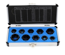 Set Extractor suruburi defecte 10 elemente CrV KraftDele KD10268 TBC
