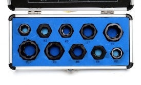 Set Extractor suruburi defecte 10 elemente CrV KraftDele KD10268 TBC