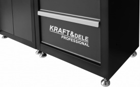 Set mobilier atelier profesional KraftDele KD5862 – dulapuri, sertare, panou perforat și banc de lucru - Img 9