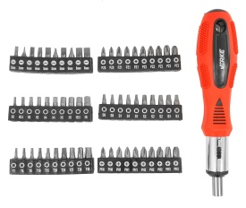 Set profesional de șurubelnițe și biți 100 piese MaxRom, cu suport de organizare și mâner ergonomic antiderapant - Img 8
