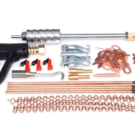 Set profesional pentru reparat îndoiturile caroseriei auto, 86 piese, pentru spotter, KraftDele KD10665 - Img 2