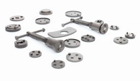 Set profesional pentru schimbarea plăcuțelor de frână 18 piese KraftDele KD10215 pentru atelier și întreținere auto - Img 7