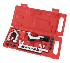 Set profesional pentru sertizat și evazat capete conducte de frână, 10 piese, cu valiză, KraftDele KD12528