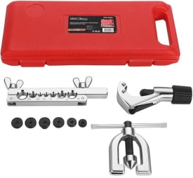 Set profesional pentru sertizat și evazat capete conducte de frână, 10 piese, cu valiză, KraftDele KD12528 - Img 4