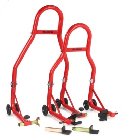 Set stand moto față și spate Mar-Pol M80172, suport universal pentru service, întreținere și ridicare motocicletă - Img 11